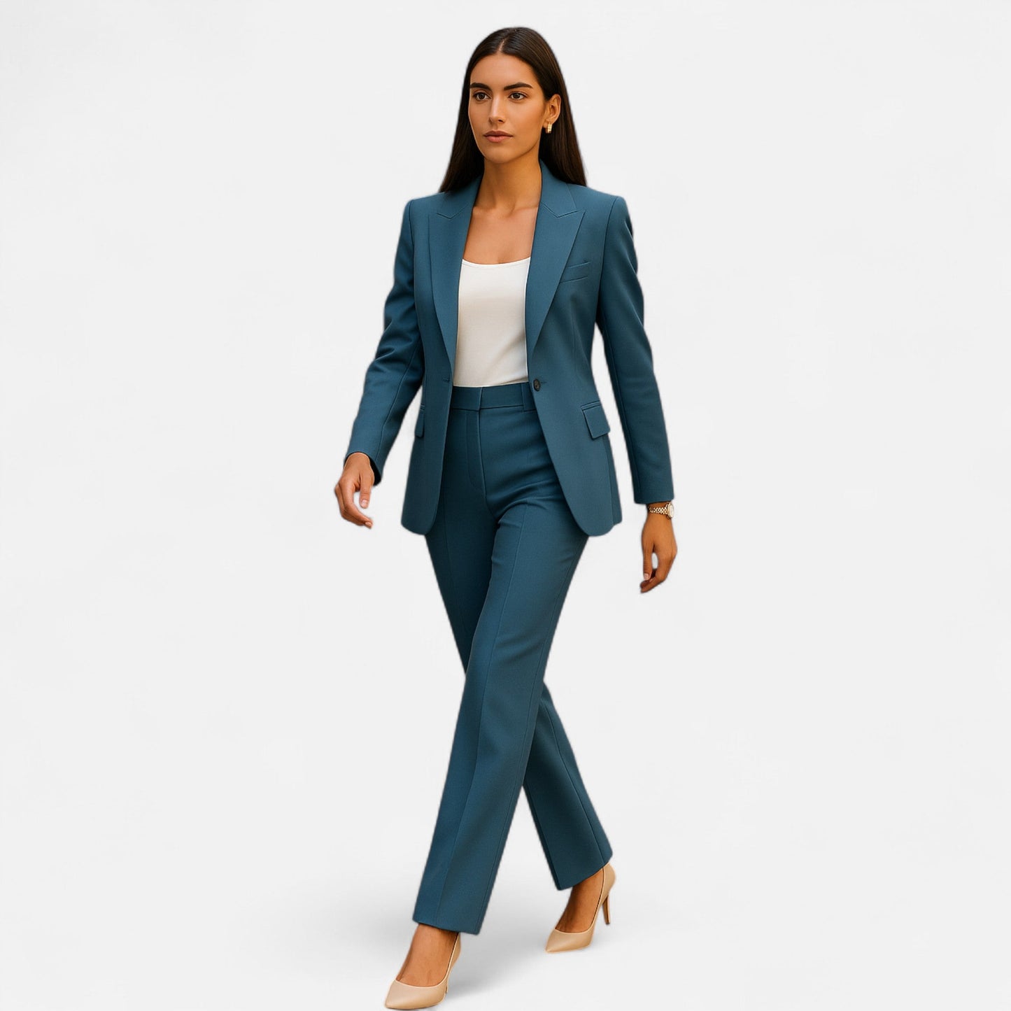 Conjunto Mujer Sastre Elegante con Blazer y Pantalón