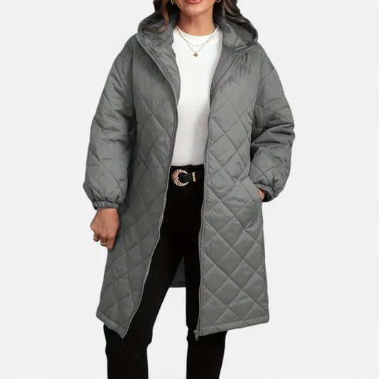 Chaqueta Acolchada Plus Size para Mujer
